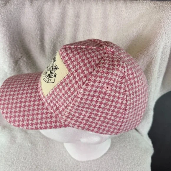 Y2K Juicy Couture Houndstooth Plaid Hat One Size - Picture 3 of 8